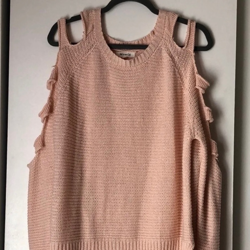 Cutout Sleeve Sweater